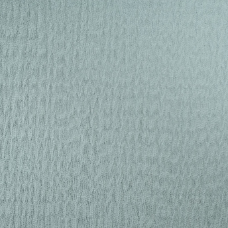 Double Gaze Unie Bleu Vert D'eau - Maison Klem